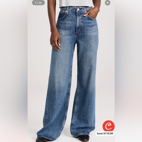 BNWT Citizen Of Humanity Paloma Baggy Jeans in 31. Color is Siesta. - Picture 3 of 16